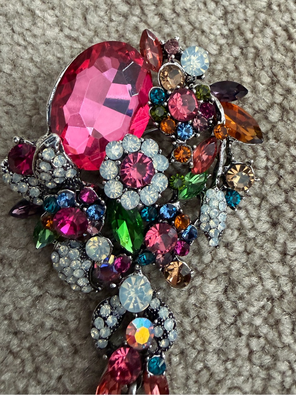 NWOT Aratta Silent Journey- Jewel Floral Pin- Multi- Color - Picture 12 of 13